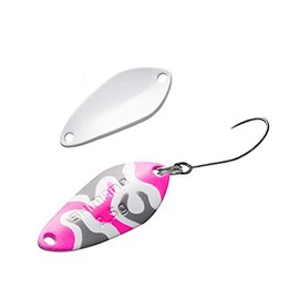 Shimano TO-W25S 001 Spoon, Cardiff Search Swimmer, Camo Edition, 0.1 oz (2.5 g), Military Pink