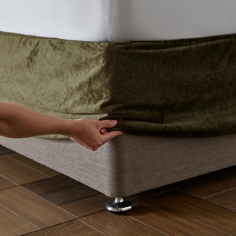 Catherine Lansfield Kingsley Matt Velvet Double Elasticated Divan Base Wrap