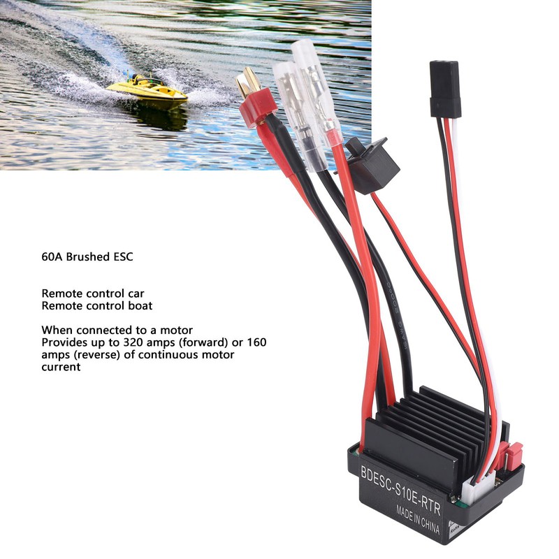 60A ESC Speed Controller Brushed Dual Way T Plug Professional