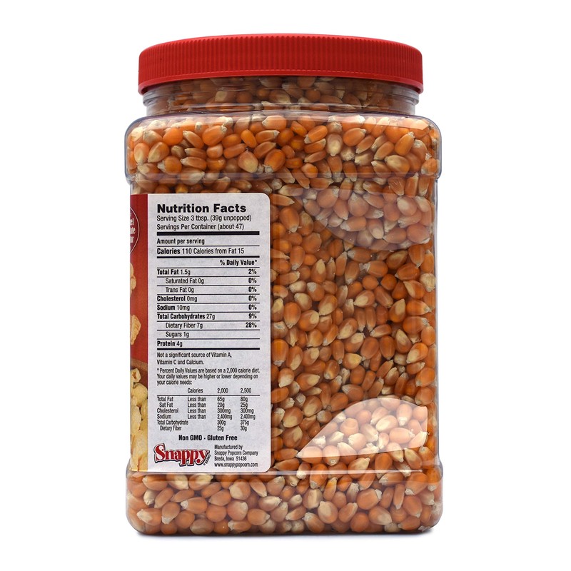 Snappy Yellow Mushroom Popcorn Kernels for Popping with Popcorn Machine,