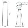 100 Pcs 6 inch Garden Landscape Staples Galvanized Pins Lawn