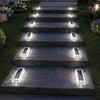 Lacasa Solar Driveway Lights 12 Pack,White LED Outdoor Deck Dock
