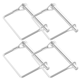 4PCS Trailer Pin for Trailer Coupler Pin,1/4" x 2-3/4" Wire Lock Pin with Square Locking Cotter Pin for Coupler Handle Trailer Parts,Professional Trailer Accessories Trailer Pins for Hitch