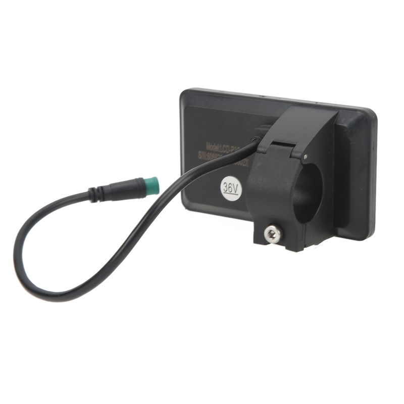 Electric Bike LCD Display Meter ABS 22.5mm 24V 36V 48V