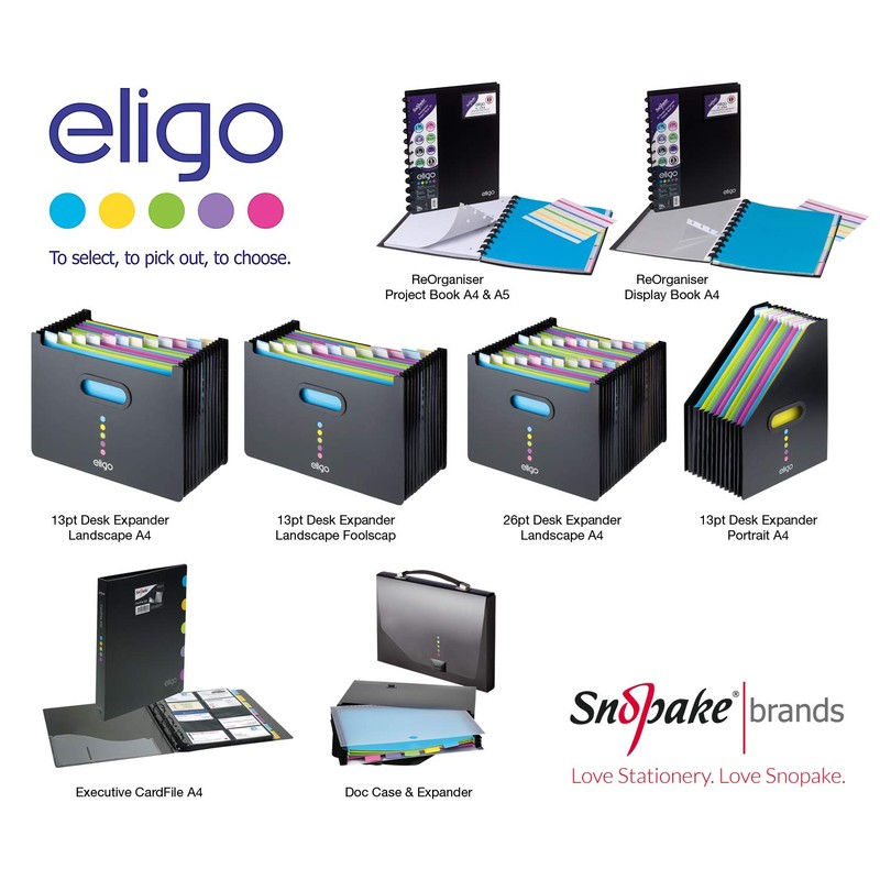 Snopake 15171 Eligo 13 Part Desk Storage Expander A4 Portrait