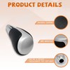VKGUG Black Silver Gear Shift Knob Shifter Compatible with Toyota