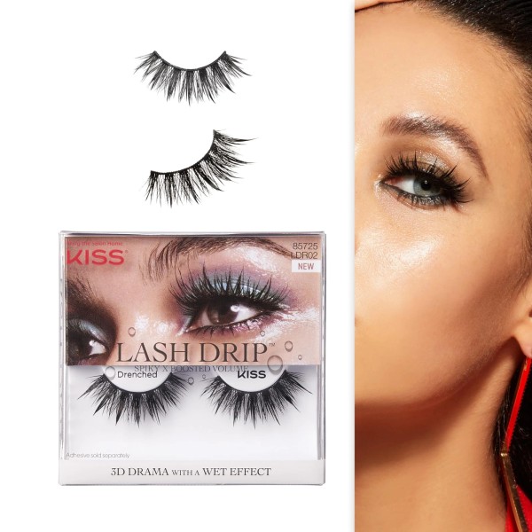 Does not apply Lash Drip Black False Eyelashes Thicker Bolder