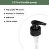 sourcing map 12Pcs Liter Pump Dispenser, 28/410 Universal Shampoo Container