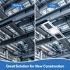 6 Pack New Construction Mounting Plate with Symmetric Round Hole