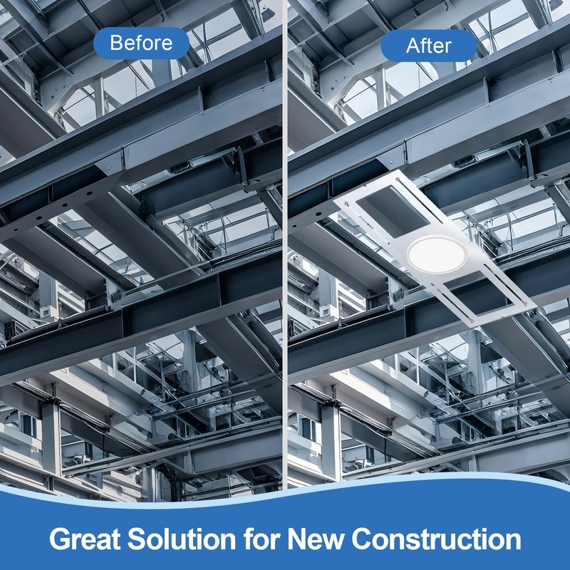 6 Pack New Construction Mounting Plate with Symmetric Round Hole
