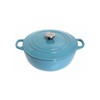 MIRRO 4.8qt Cast Iron Enamel Dutch Oven, Teal
