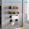 Thipoten Magnetic Spice Rack, Strong Magnetic Shelf with 2 Removable
