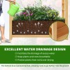 Docred Raised Garden Bed with Trellis & Hanging Roof Planter