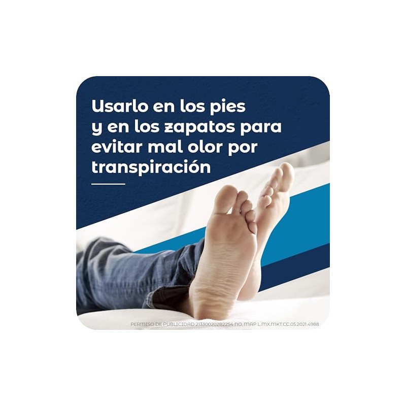 Mexsana Polvo Desodorante, DESODORANTE SIN TRICLOSAN, Absorbe el exceso de