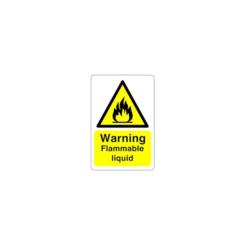 Safety First Display LTD Warning flammable liquid sign - 1.2mm