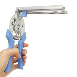 Poultry Hog Ring Pliers Tool Bird Chicken Mesh Cage Wire Fencing 2Pcs with 600 Clips Eye Pliers Tools