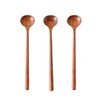 DFsucces Spoon Long Natural Wood Stirring Spoon No Glue High