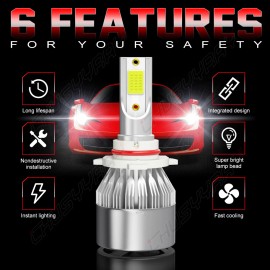 CHUSYYRAY Fits Toyota Corolla 2009-2013 9006 HB4 LED Headlight Low Beam Bulbs Conversion