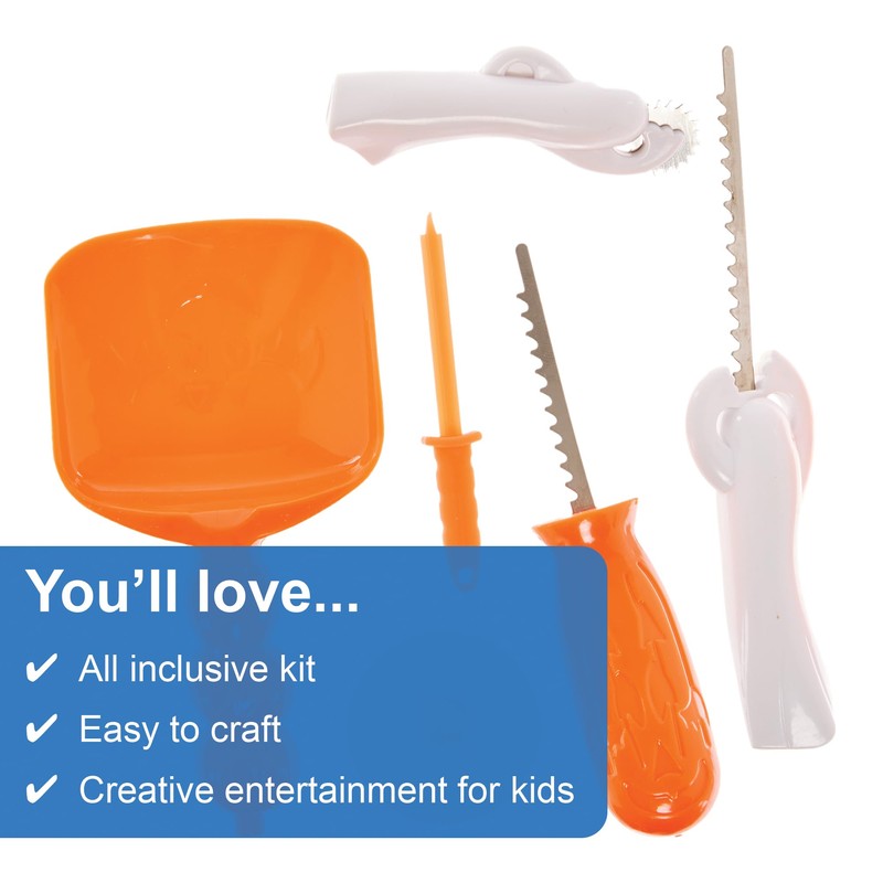 Baker Ross FX899 Pumpkin Carving Kit - 1 kit, Pumpkin