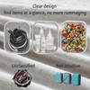 Convihealth Clear hard shell zipper case, hard plastic storage pouch,