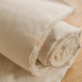 Canvas Fabric - Natural Unbleached 100% Cotton - 230 GSM Half Panama - 160 cm Wide for Craft, Paint, Home Décor, Patchwork by M&J (1 METRE)