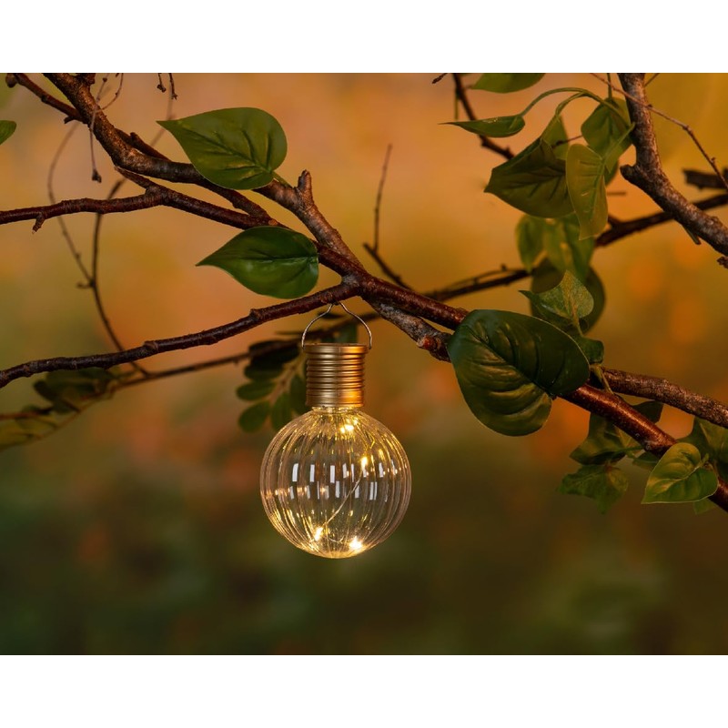 Lumineo Set of 4 Hanging Solar Lights Outdoor - Outdoor