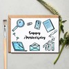 Happy Anniversary - Office Work & New Job Greeting -