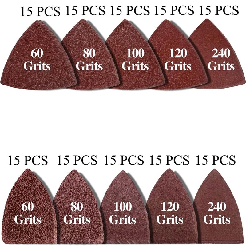 156Pcs Oscillating Sanding Pad Kit, Hook & Loop Sanding Pad