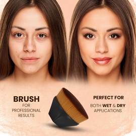 Foundation Brush for Liquid Makeup - Soft Kabuki Makeup Brushes for Face - Dense Makeup Blending Brush for Cream Foundation - Powder Contour Brush for Women