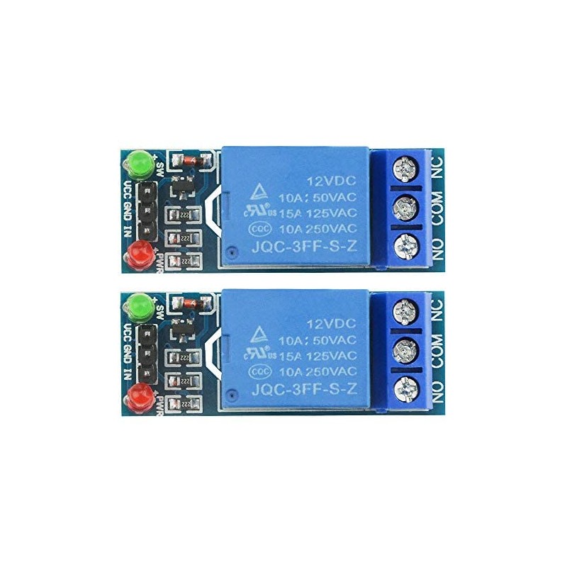 BGTXINGI 10 x single-channel relay module, 12 V, low-level trigger