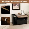 Cat Litter Box Enclosure with Convenient Pull-Out Drawer FeatureColor: Black