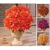 Collections Etc. Artificial Chrysanthemums, Low-Maintenance Colorful Artificial Flower Bouquets, Set