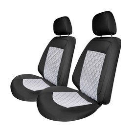 FH Group Custom Fit Car Seat Covers for 2018-2024 Chevy Equinox Ultraflex Neoprene Water Resistant Automotive Seat Covers- Front Set Gray