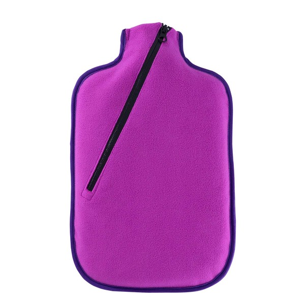 Hugo Frosch Öko-Wärmflasche 2,0 l mit Softshell-Bezug beere