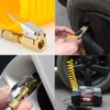 Joywayus 4PCS Brass Tire Inflator Valve 8mm Male Open Flow