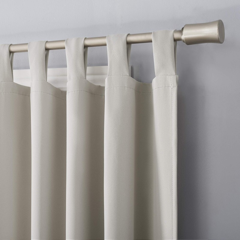 Sun Zero Easton Energy Saving Blackout Tab Top Curtain Panel,