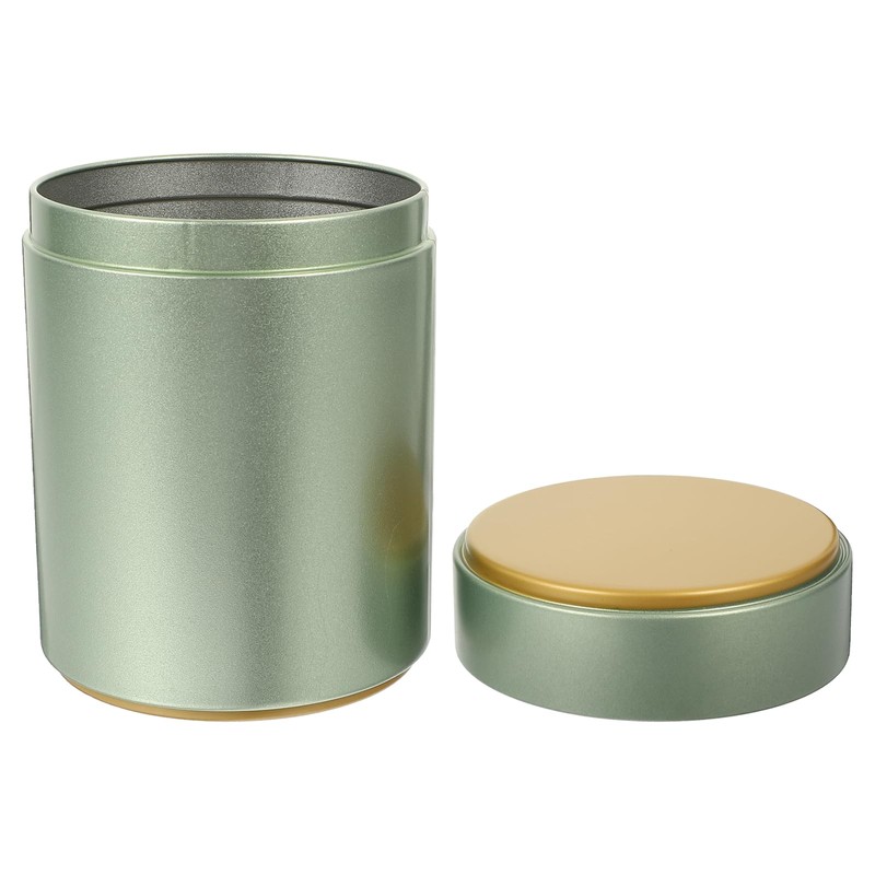 Housoutil 2pcs Tinplate Tea Stainless Steel Containers with Lids Odor