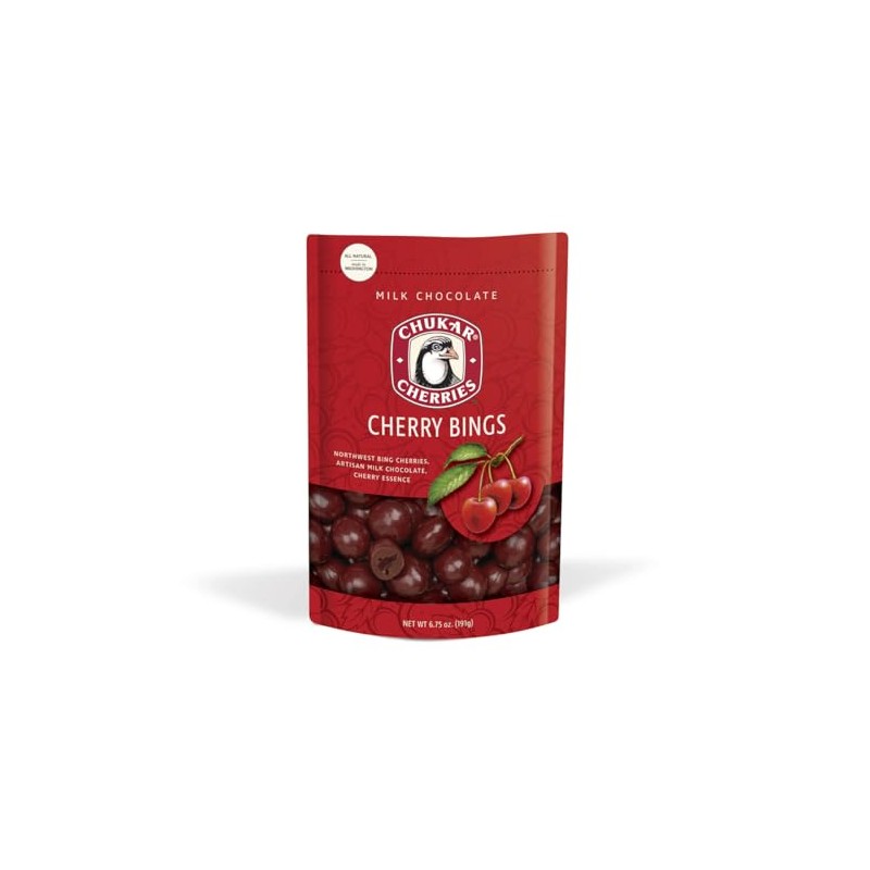 Chukar Cherries Milk Chocolate Cherry Bings (Pack of 1)