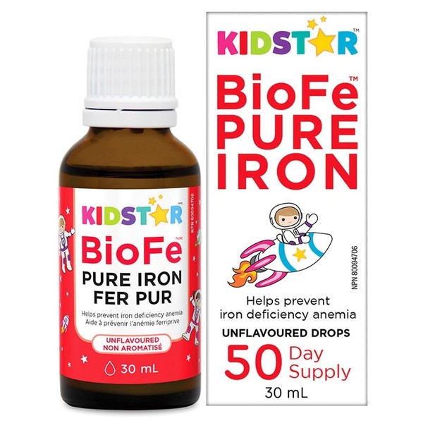 KidStar BioFe Pure Iron Drops Unflavoured 30mL