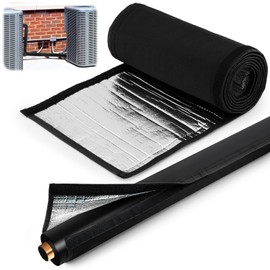 3 Layers HVAC Copper Pipe Insulation Cover, 600D Oxford AC Hose Insulation Sleeve, Flexible Copper Line Insulation Wrap for Outdoor Mini Split Central Air Conditioning, 72x10.2 Inch