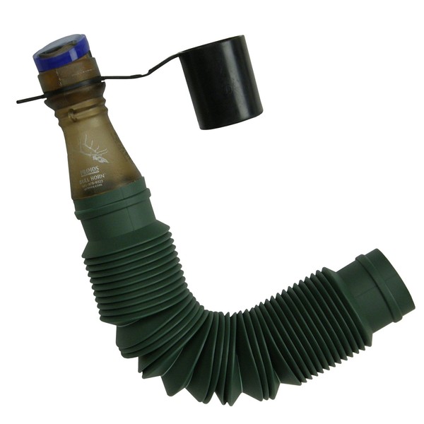 Primos Hunting 00912 Bull Horn Elk Call Support Shelf with Blue Reed Extends from 7" to 24", with Mouthpiece, Camo Cover 1 Snap-On Reed