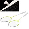 2 Player Badminton Racquets Set Lightweight Carbon Composite Double Rackets