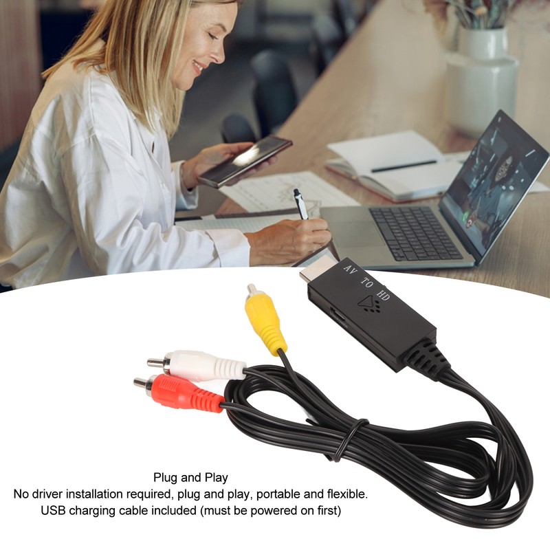 RCA to HD Multimedia Interface Converter Support 720P to 1080P