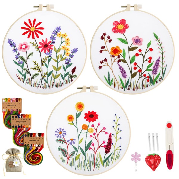 TuxFezug Embroidery Kit, Embroidery Set, Embroidery, Handmade Embroidery Set, DIY,