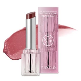 TIRTIR Waterism Glow Melting Balm 3.3 g – Bálsamo Labial Hidratante (Lip Balm) con Brillo – Color 01 Mauve Rose – Labial tipo Bálsamo para Labios Rese