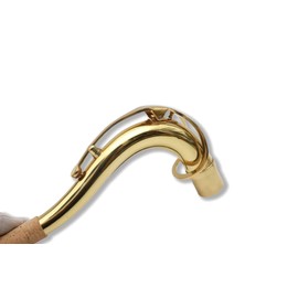 New Tenor Sax neck Tenor saxophone Bend neck gold lacquer repair sax neck 28mm diameter (28mm)