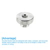 sourcing map Knurled Thumb Nuts, 8Pcs M3 Carbon Steel Nut