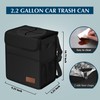 Femuar Leak Proof Car Trash Can with Lid - Waterproof