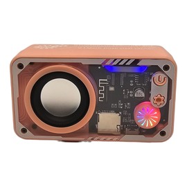 Bluetooth Speaker V1 LED Portable Wireless Audio Music Smartphone iOS Android (Pink)