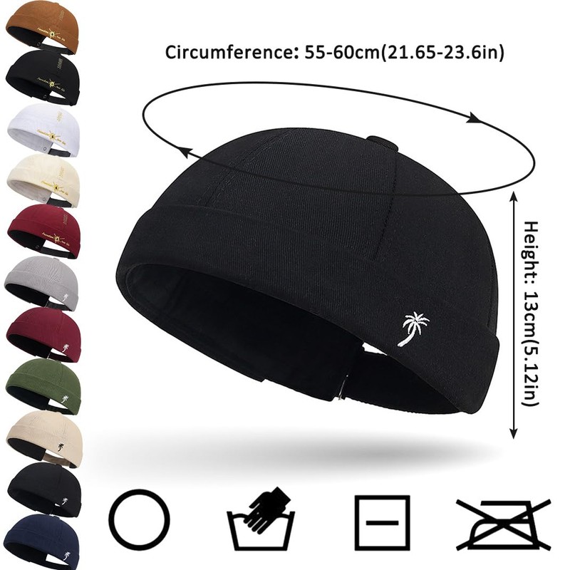 Cotton Docker Cap Sailor Hat Harbour Hat Original Docker Hat